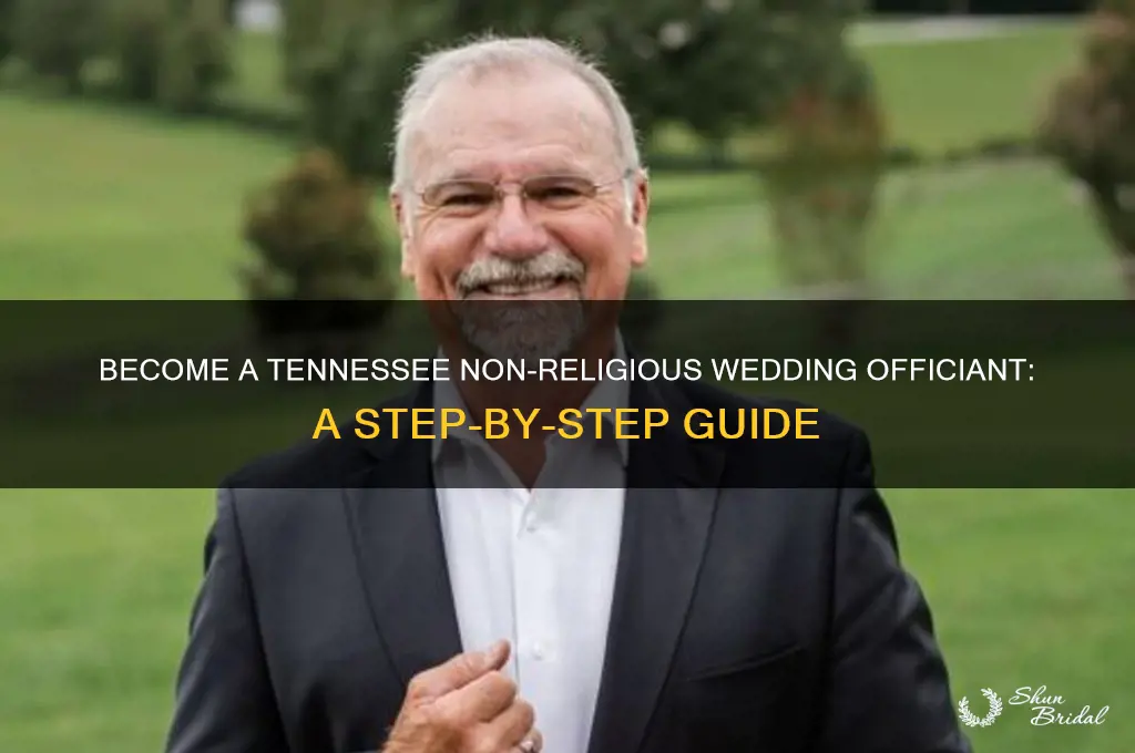 how to become a non religious wedding officiant in Tennessee
