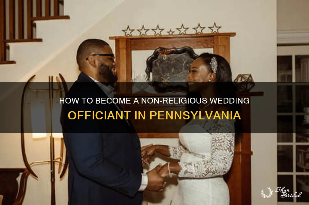 how to become a non religious wedding officiant pennsylvania