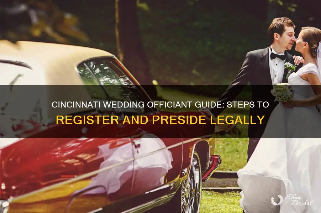 how to become a registered wedding officiant cincinnati