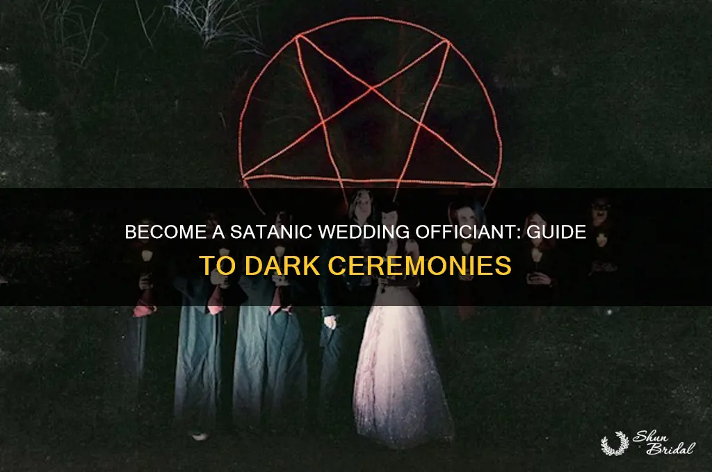 how to become a satanic wedding officiant
