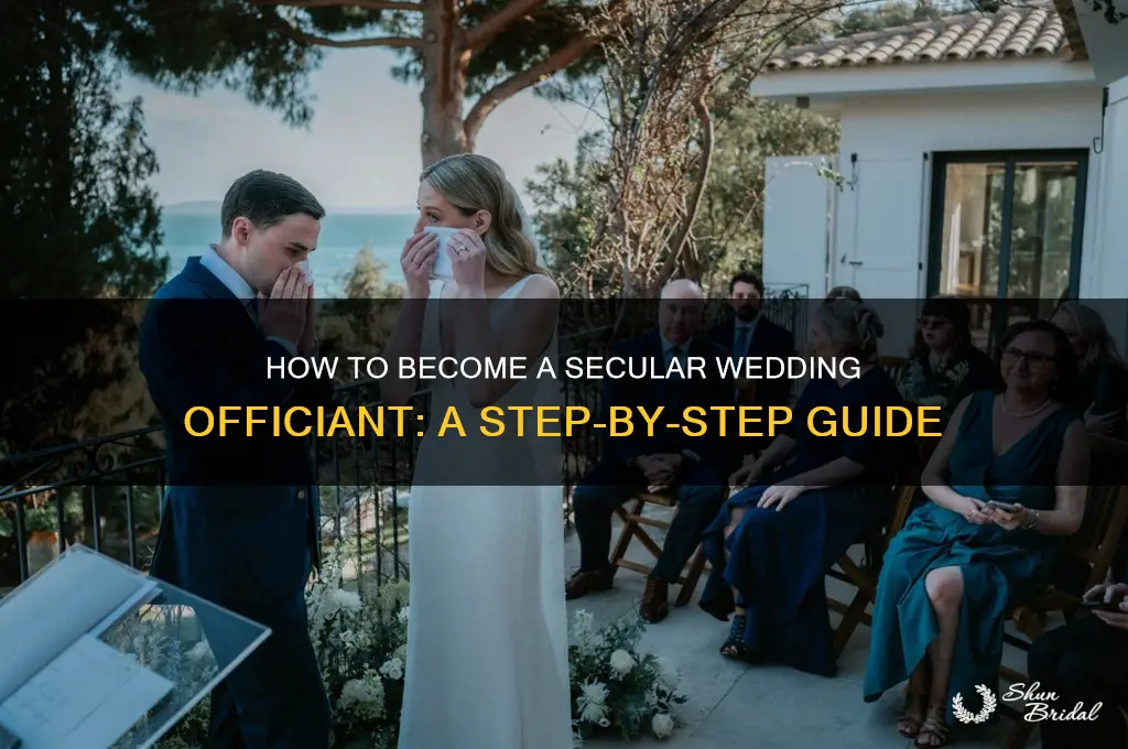 how to become a secular wedding officiant