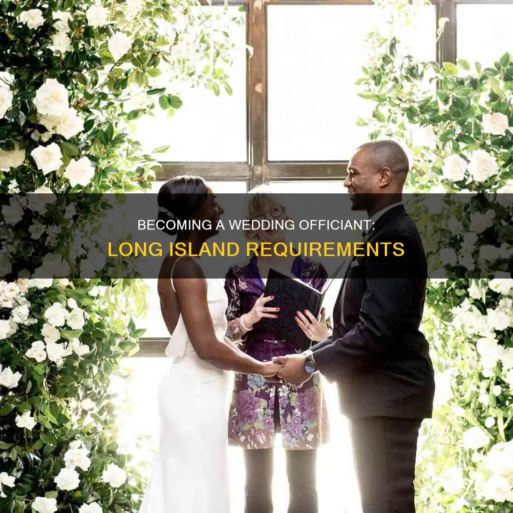 how to become a wedding officiant in long island