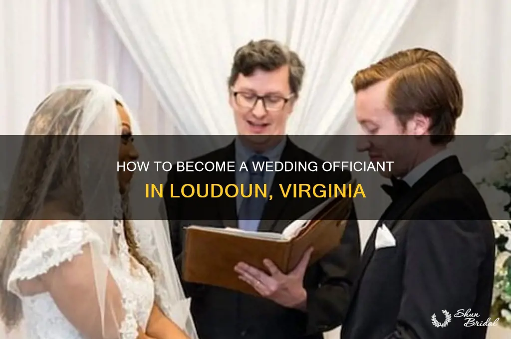how to become a wedding officiant in loudon virginia