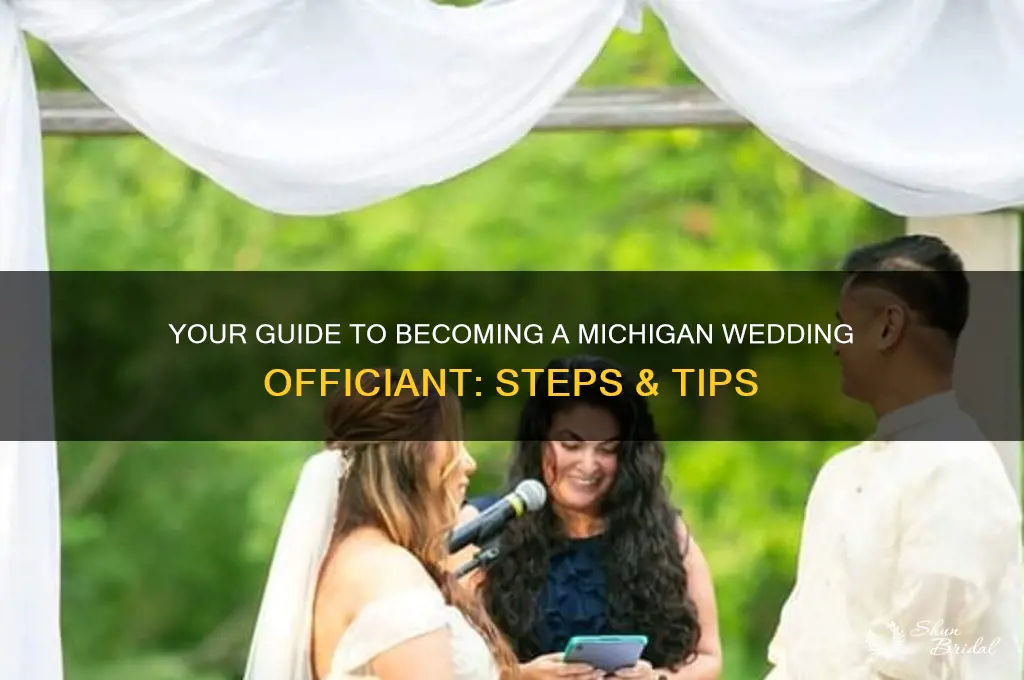 how to become a wedding officiant in mi t