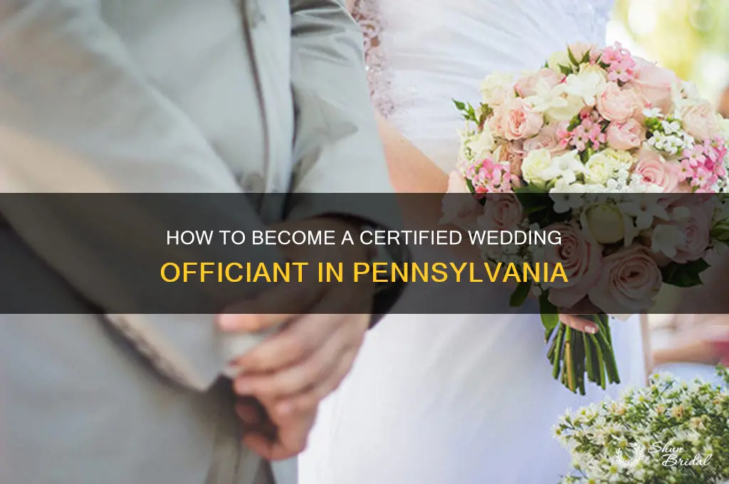 how to become a wedding officiant in pa