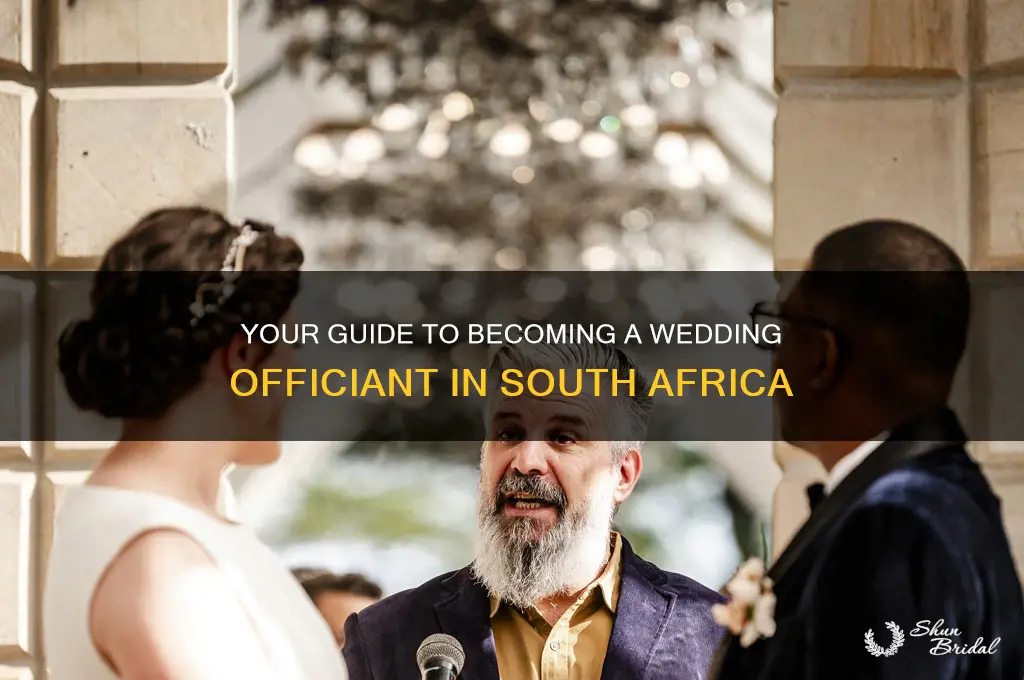 how to become a wedding officiant in south africa