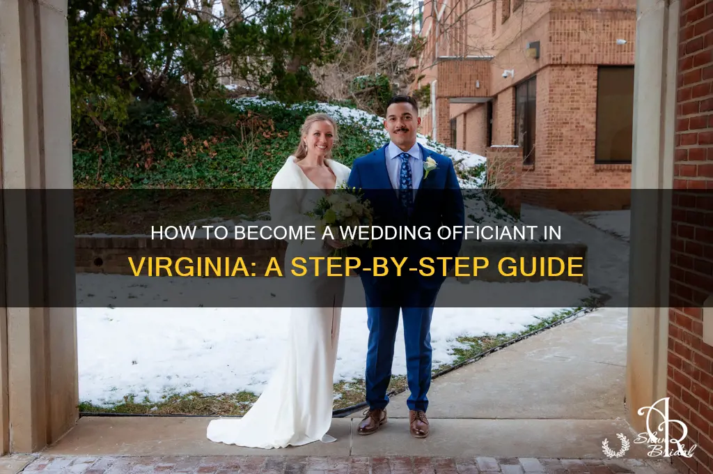 how to become a wedding officient in va