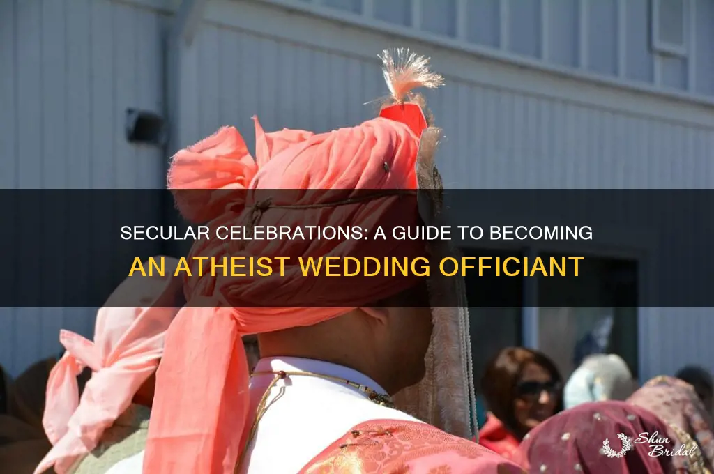 how to become an atheist wedding officiant