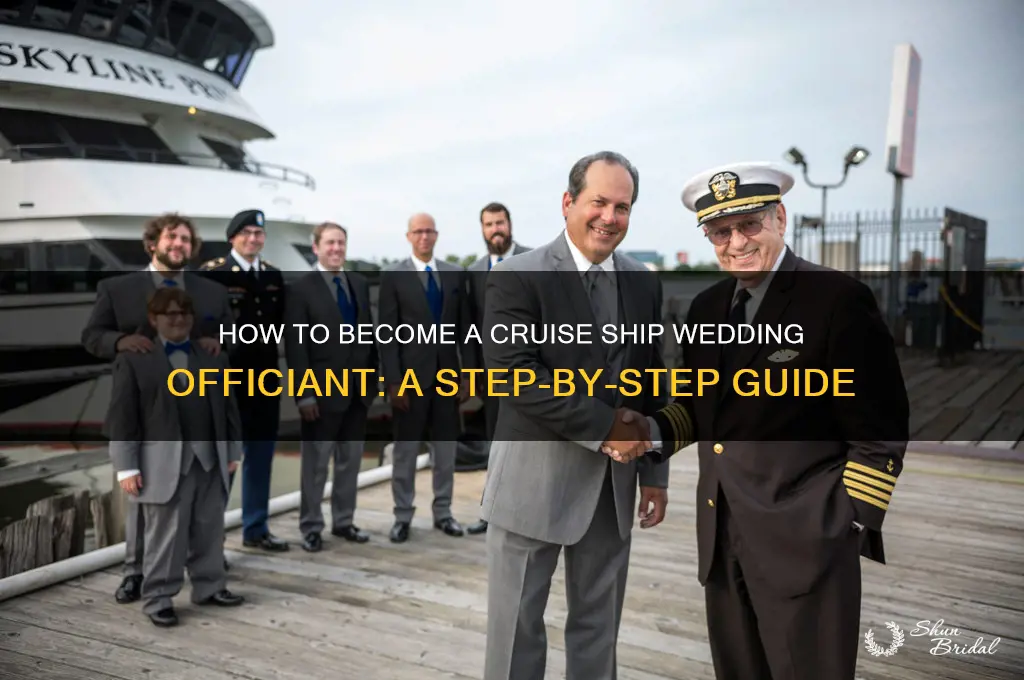 how to become wedding officiant cruise ship