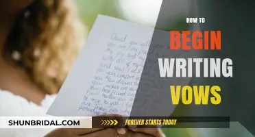 Crafting Your Perfect Wedding Vows: A Step-by-Step Guide to Begin Writing