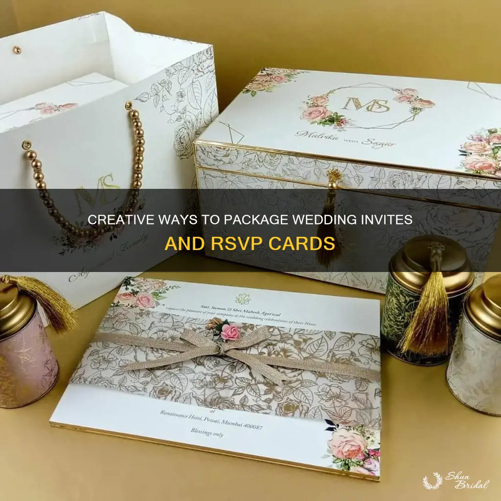 how to best package wedding invites and rsvp cards