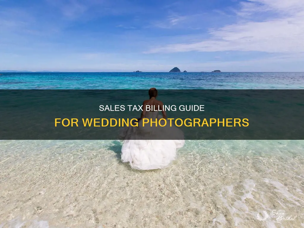 how to bill for sales tax wedding photography