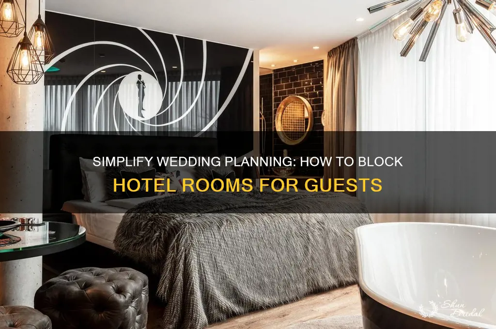 how to block hotel rooms for wedding guests