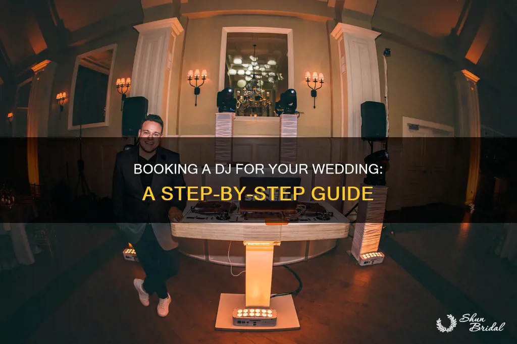 how to book a dj for a wedding