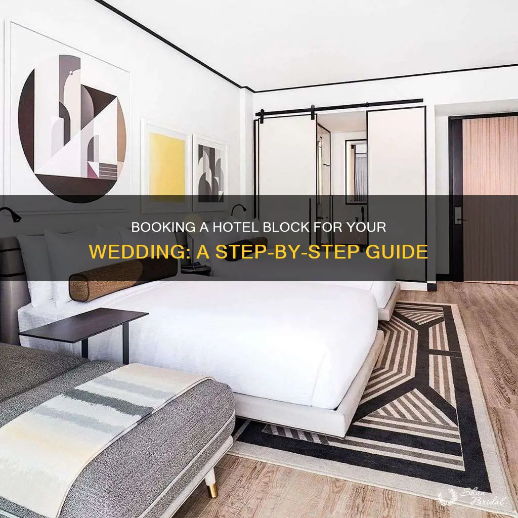 how to book a hotel block for wedding