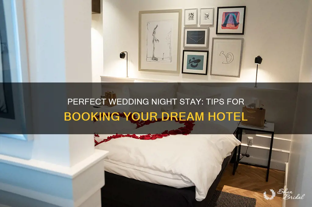 how to book a hotel for the wedding night