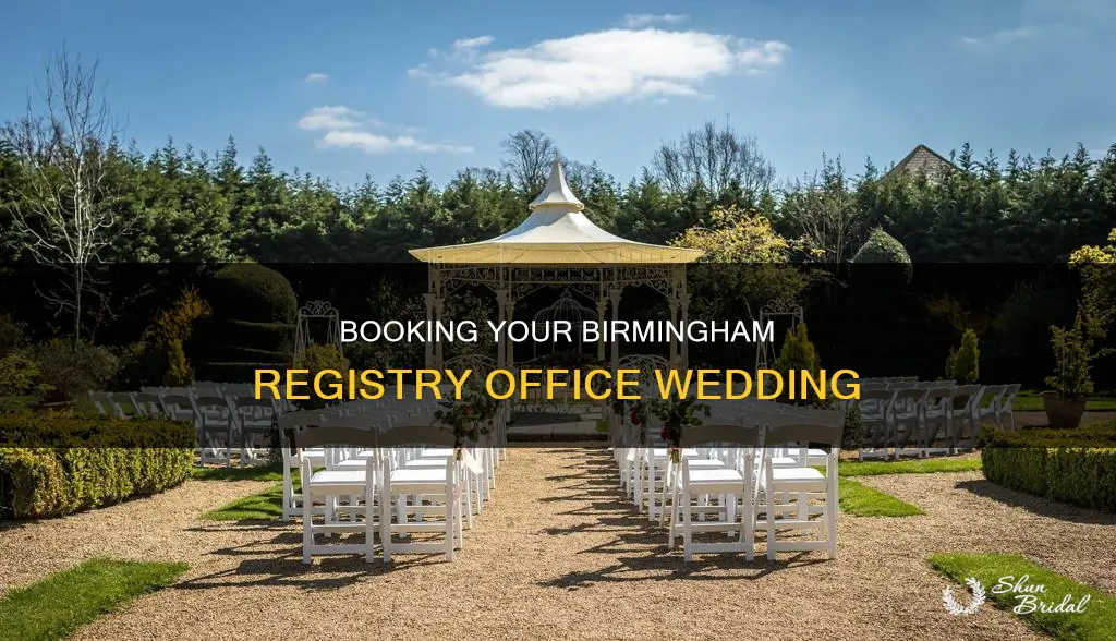 how to book a wedding at birmingham registry office