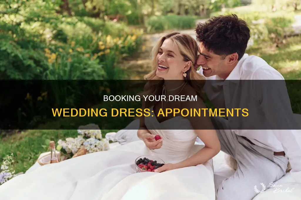 how to book a wedding dress appointment