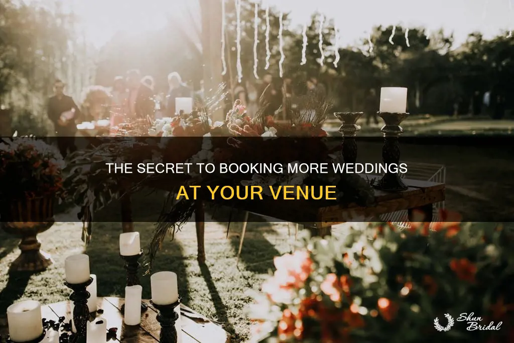 how to book more weddings at your venue