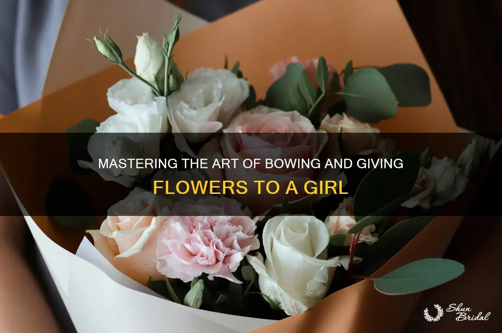 how to bow down and give girl flower