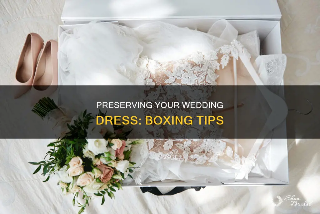 how to box a wedding dress