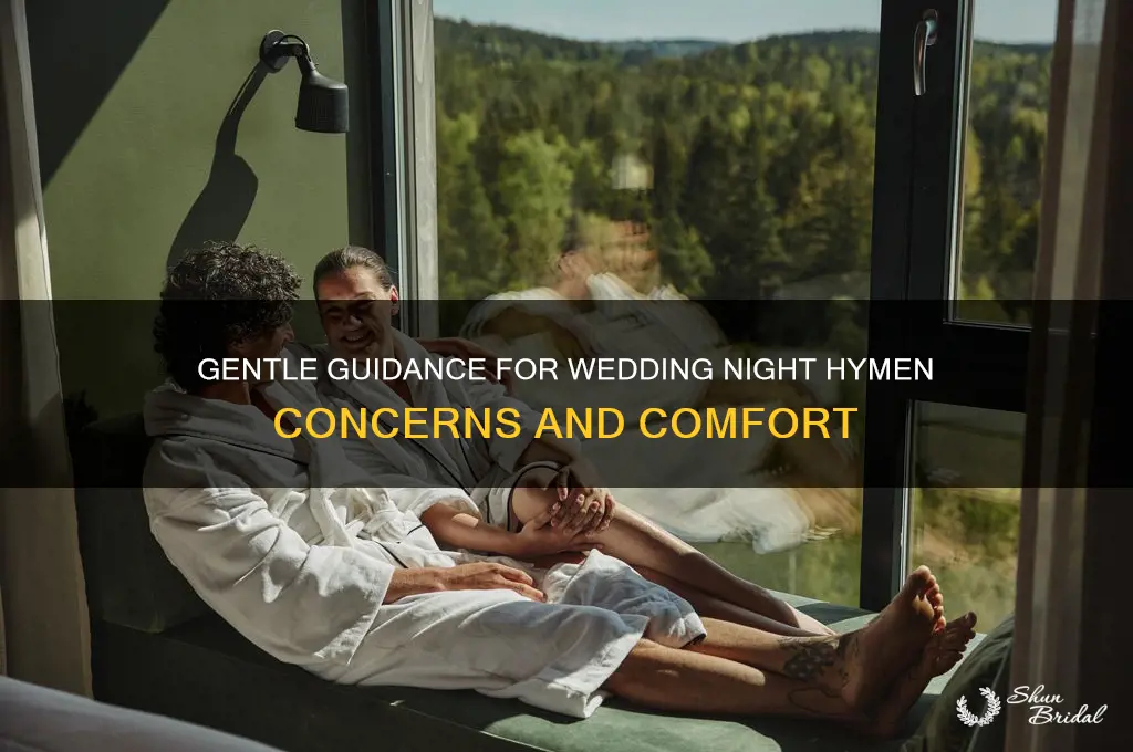 how to break hymen on wedding night