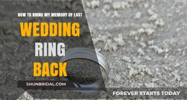 Retrieving Memories: Lost Wedding Ring