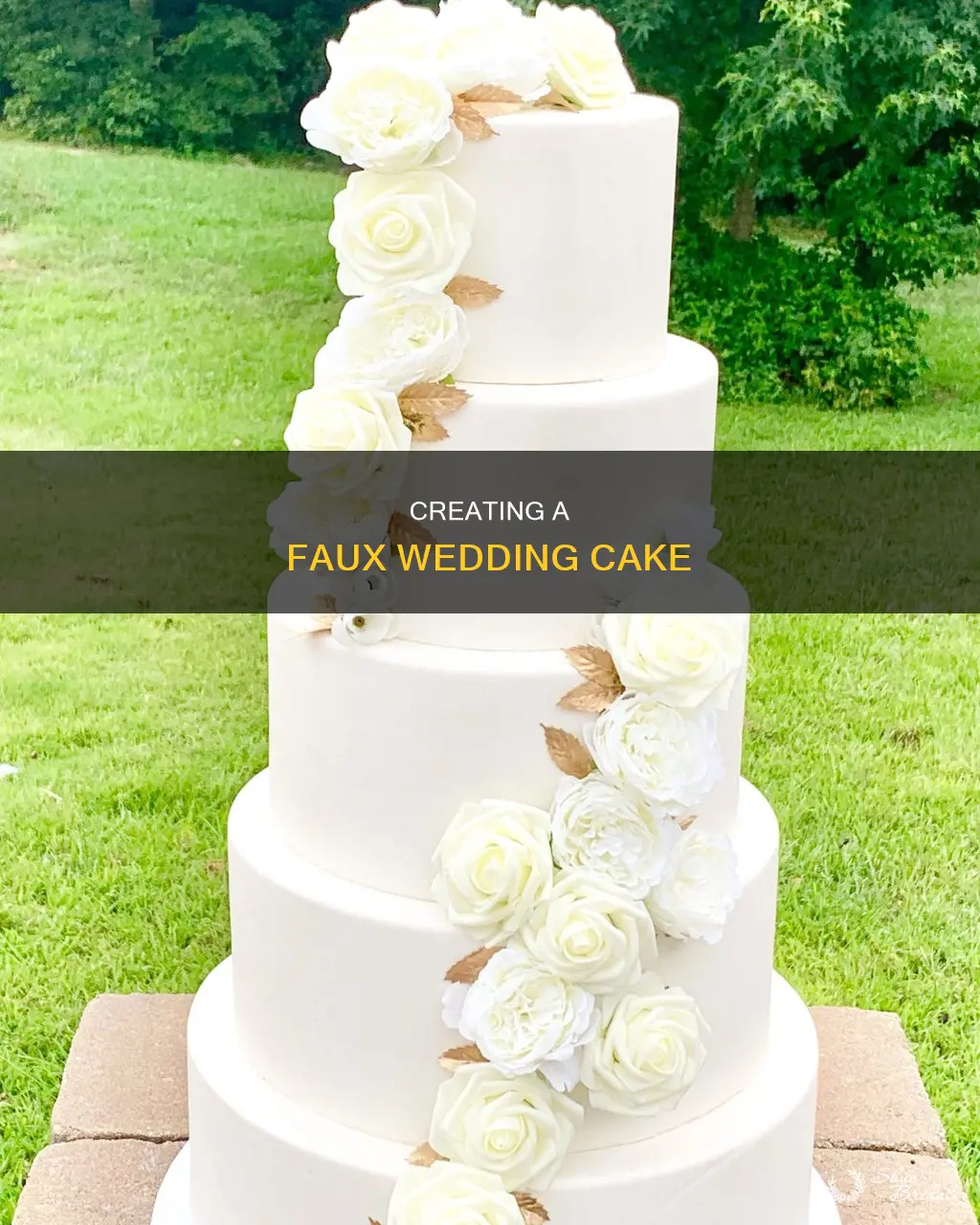 how to build a fake wedding cake