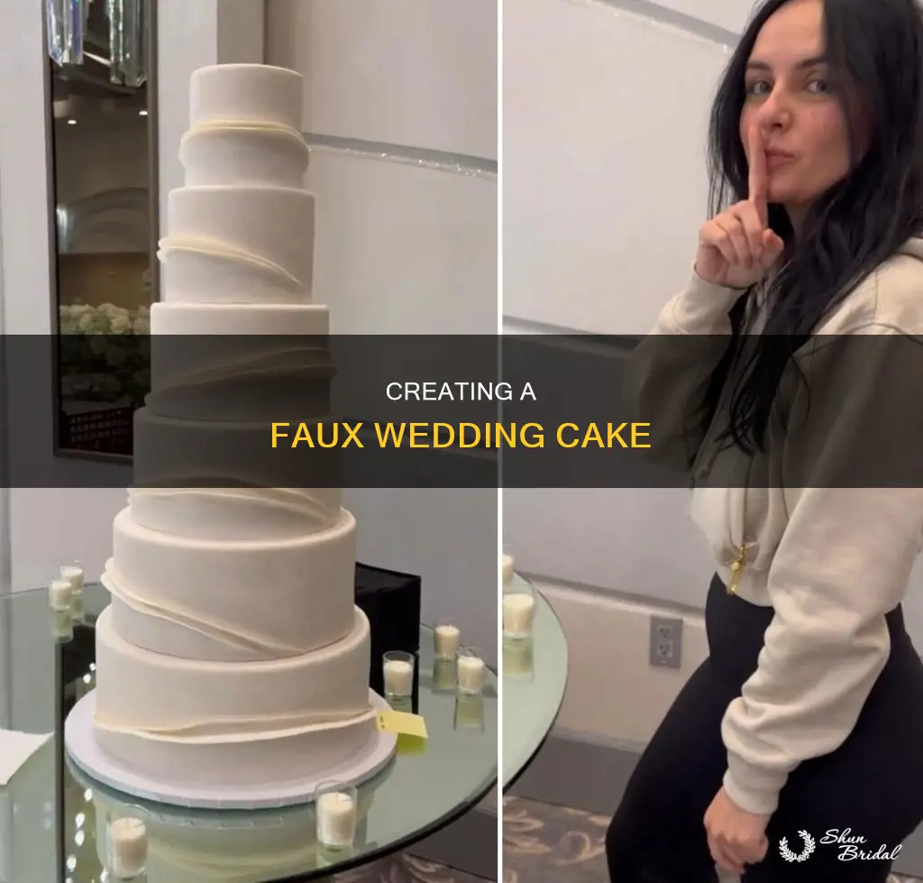 how to build a fake wedding cake