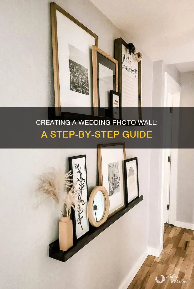 how to build a photo wall wedding