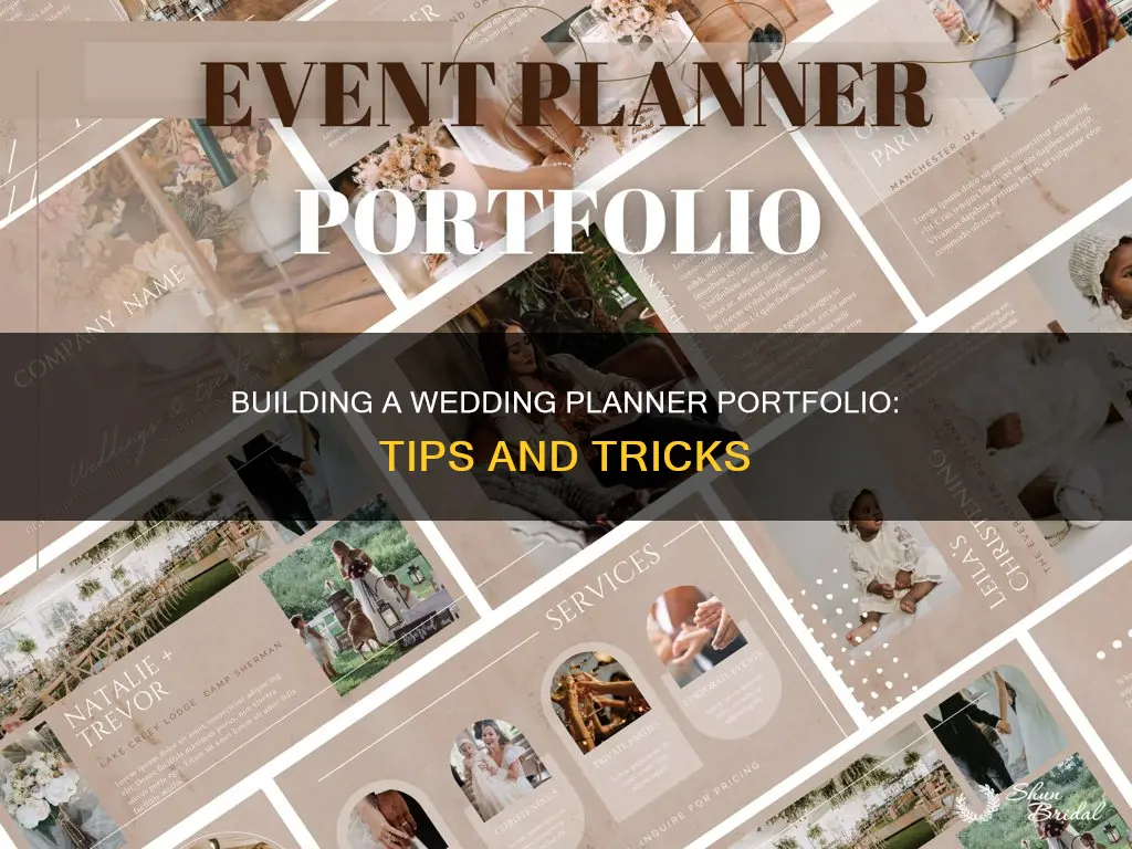 how to build a wedding planner portfolio