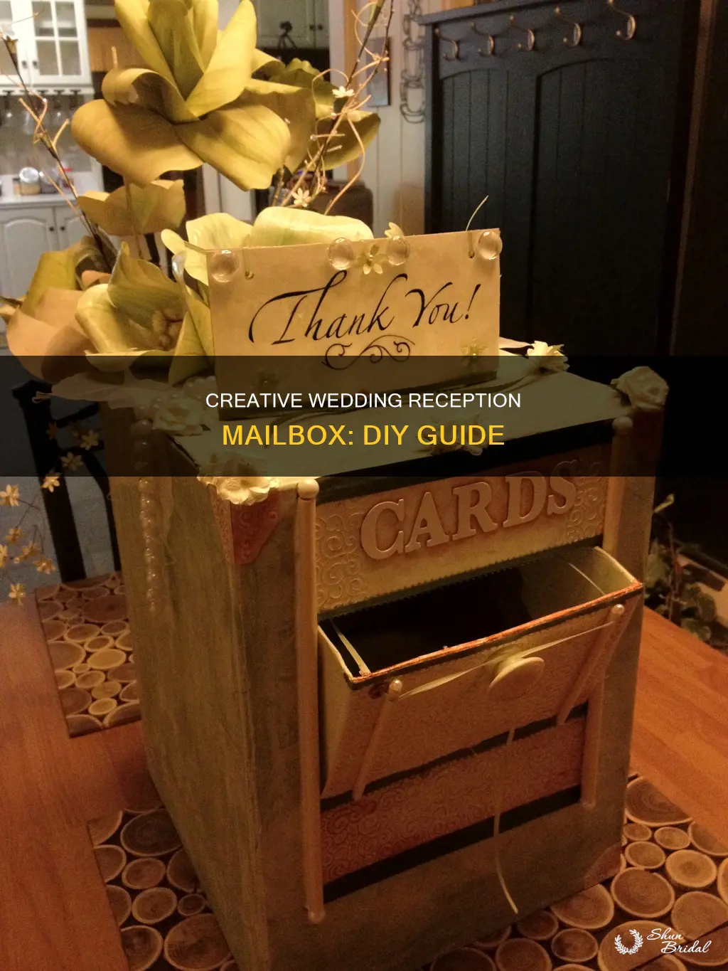how to build a wedding reception mailbox