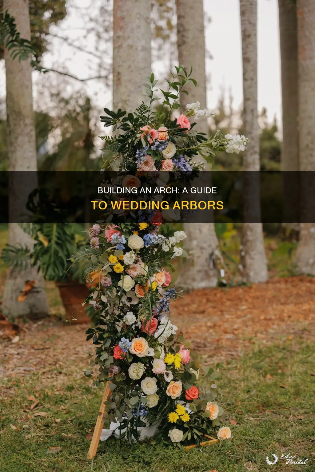 how to build an arch for a wedding