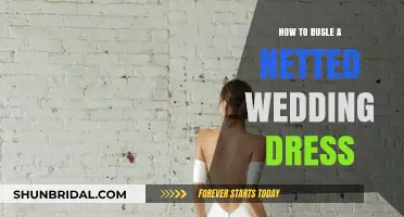 Bustling a Netted Wedding Gown: Easy Steps to Perfection