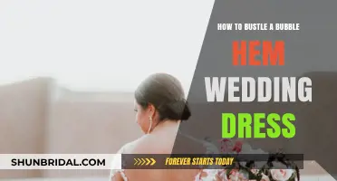 The Perfect Wedding Dress: Bustling a Bubble Hem