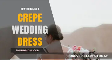 The Perfect Bustle: Crepe Wedding Dress Styling