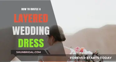 The Magic of Bustling a Layered Wedding Dress