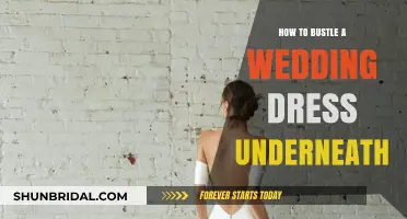 The Secret to Bustling a Wedding Dress Underneath