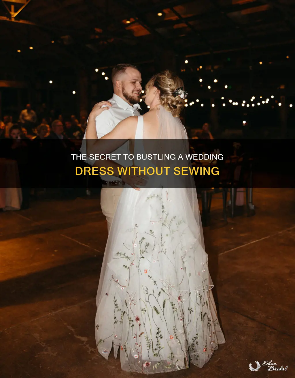 how to bustle a wedding dress without sewing