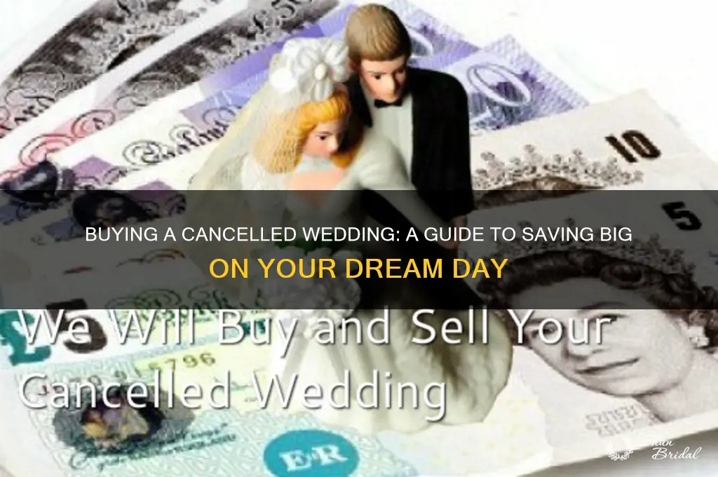 how to buy a cancelled wedding