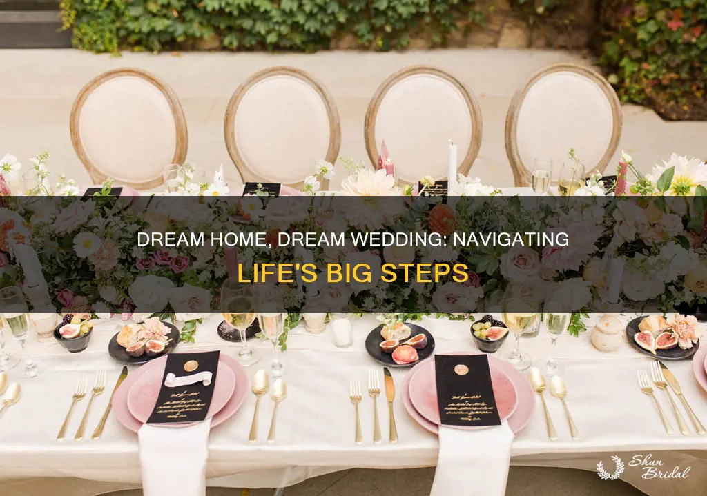 how to buy a house and plan a wedding