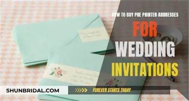 Pre-Printed Addresses for Wedding Invites: A Simple Guide