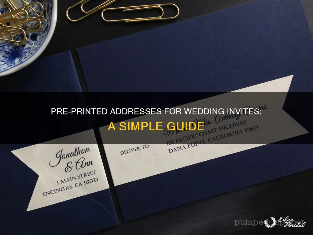 how to buy pre printed addresses for wedding invitations