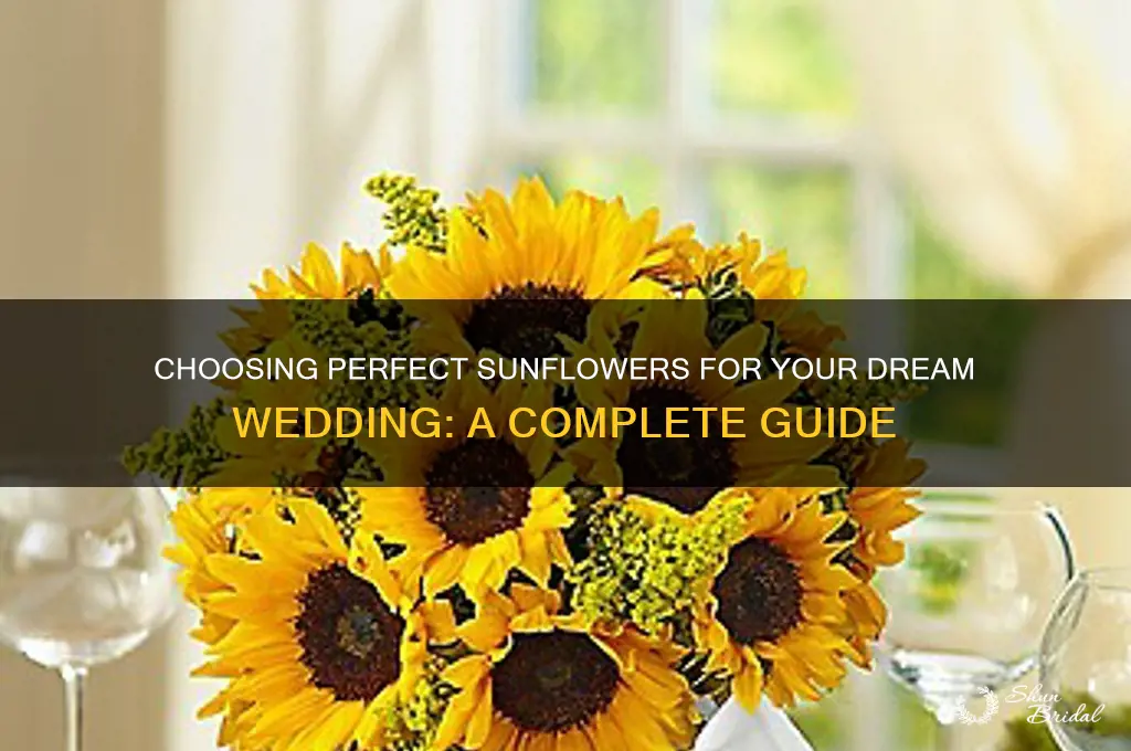 how to buy sunflowers for wedding