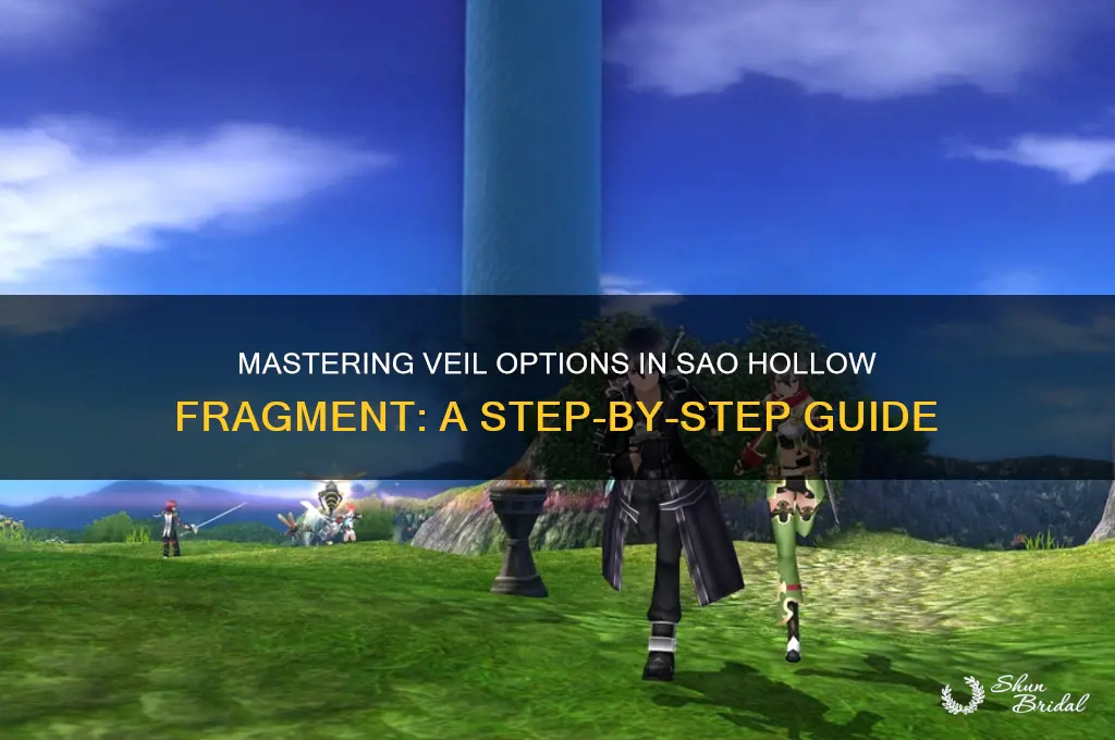 how to buy veil options in sao hollow fragment