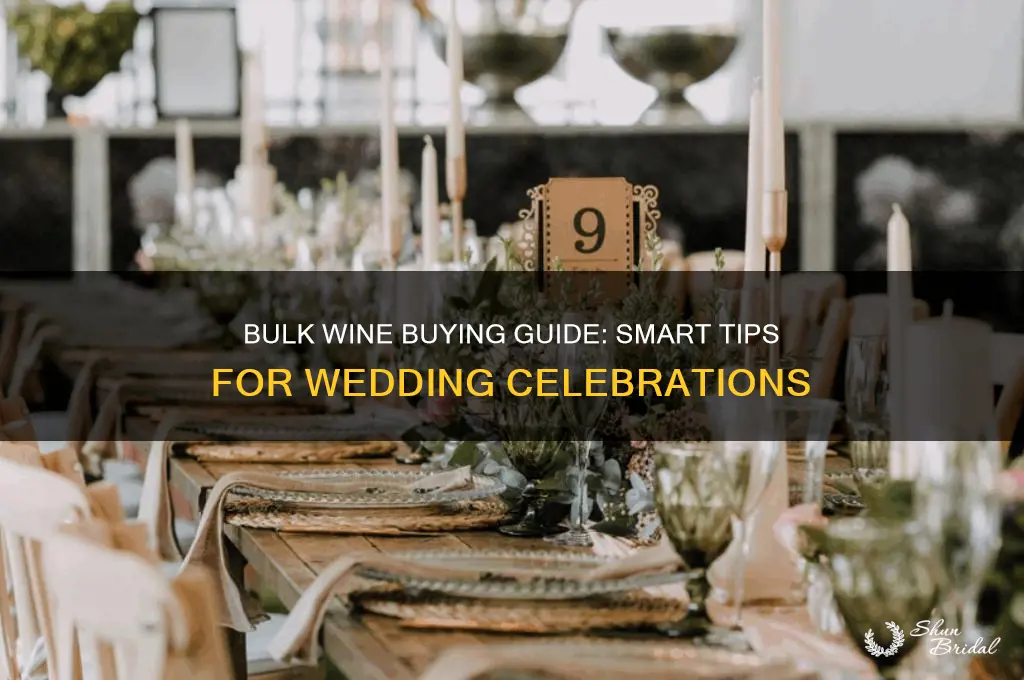 how to buy wine in bulk for a wedding