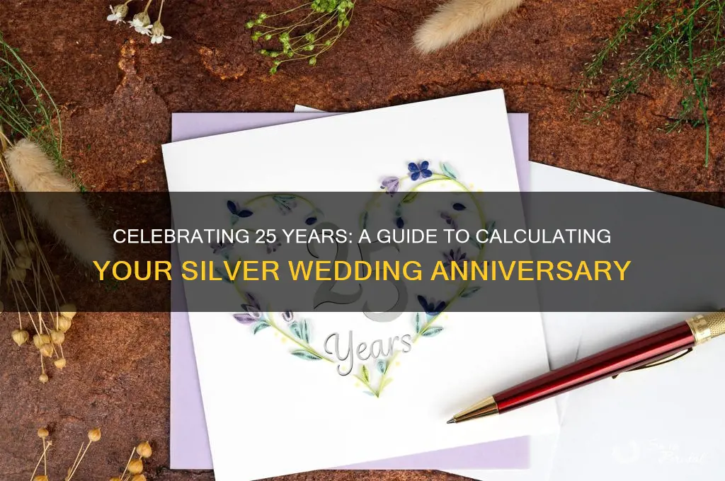 how to calculate 25th wedding anniversary
