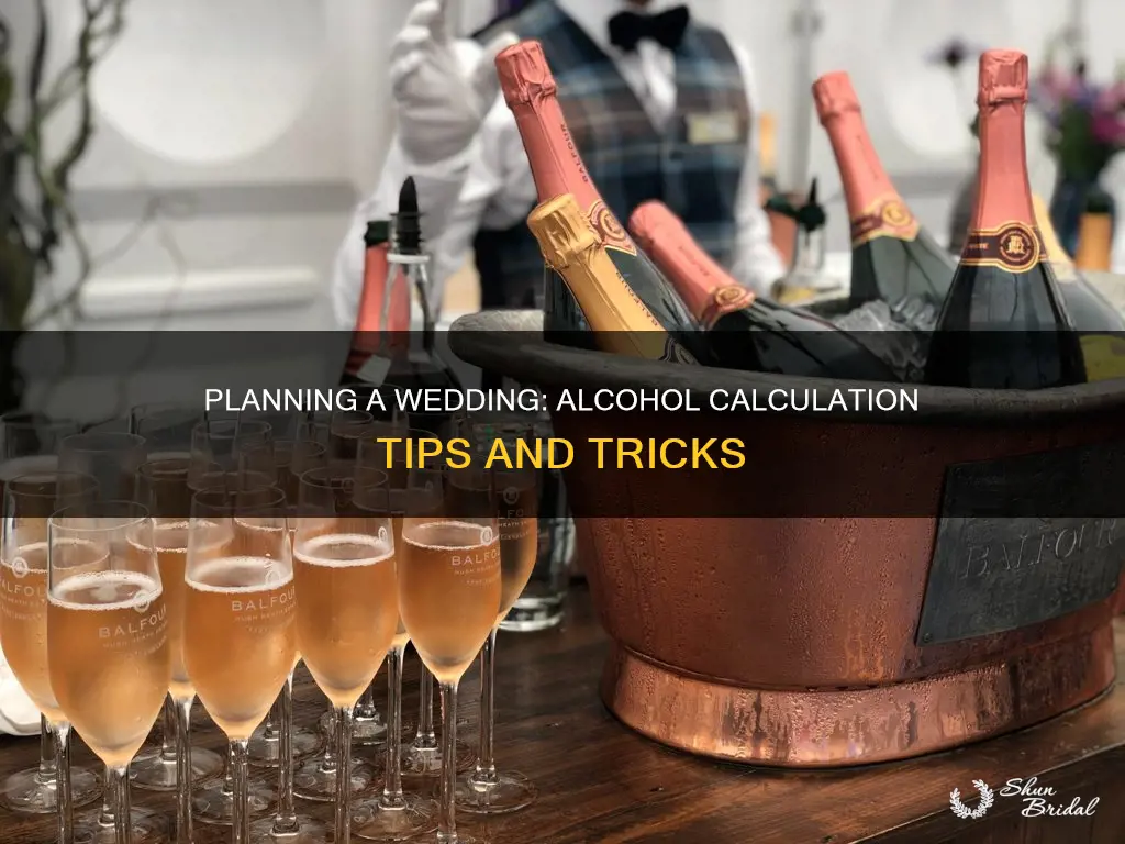 how to calculate alcohol needed for wedding