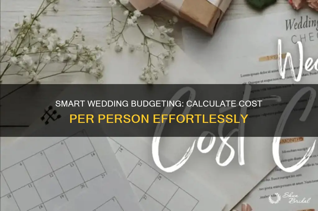 how to calculate cost per person for wedding