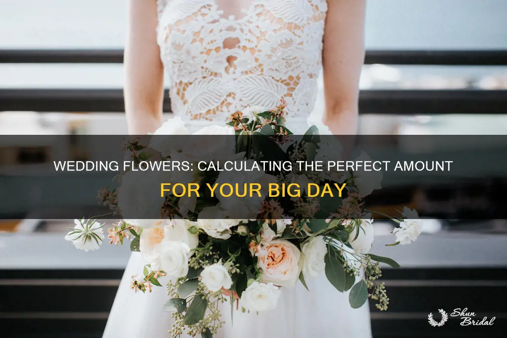 how to calculate how many flowers for a wedding
